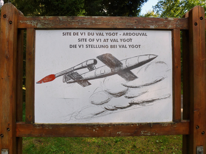Base de lancement de V1 à Ardouval dans la forêt d'Eawy