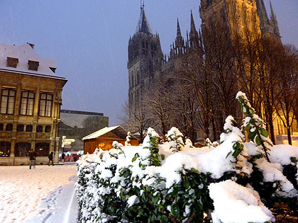 Neige à Rouen - décembre 2009