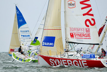 ligne de départ du figaro 2010