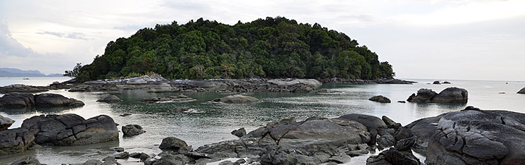 Paysage de mer en Malaisie