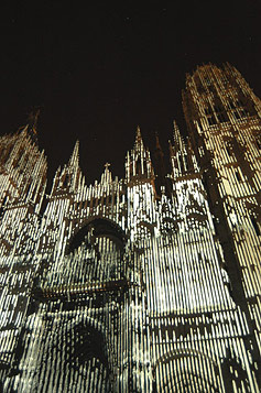monet - pixels - cathédrale de Rouen
