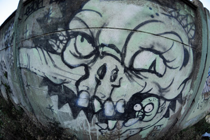 Murs peints au skate parc de Rouen 