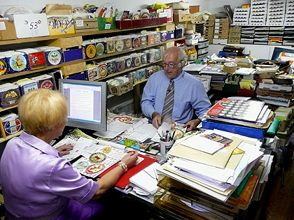 collectionneur d'étiquettes de fromage