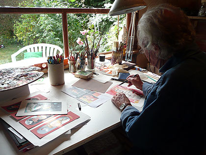 Léo Kouper dessine des affiches de cinéma