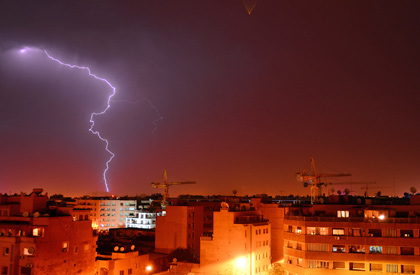 Orages à Marrakech