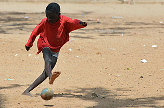 joueur de foot au sénégal